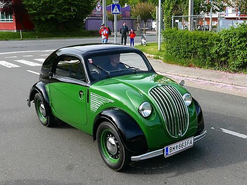 Vorbote der Puch-Geschichte nach 1945: das Steyr „Baby“.