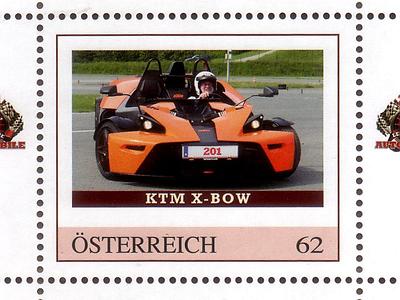 Als KTM zu glänzen verstand: der Crwossbow auf einer heimischen Briefmarke.