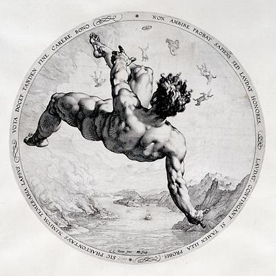 Hendrik Goltzius: Der Sturz des Paheton, 1588.