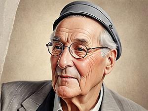 Krusche als hundertjähriger Dichter.