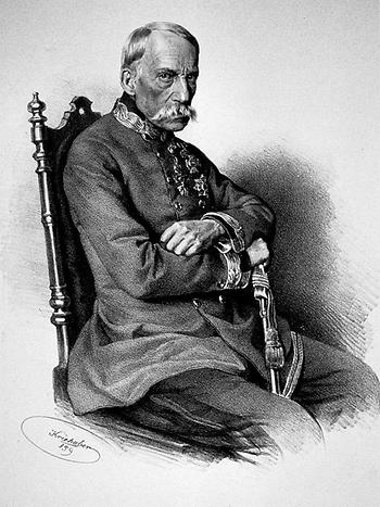 Erzherzog Johann von Österreich (Lithographie von Josef Kriehuber aus dem Jahr 1859, in dem der Asristokrat gestorben ist.)