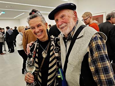 Impresaria Heidrun Primas und Maler Gustav Zankl,