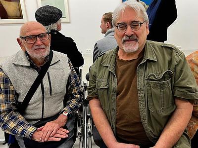 Maler Gustav Zankl und Autor Martin Krusche