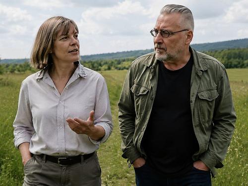 Laufende Debatten… (Bachmann und Krusche by KI)