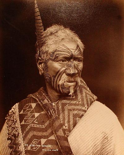 Häuptling Te Hira Te Kawau, ein Maori von Tāmaki Makaurau (Auckland)