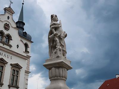 GLD003: Figurenbildstock hl. Florian am Florianiplatz