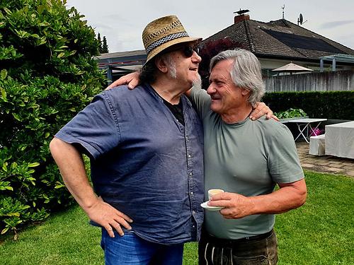 Künstler Luis Siegl (links) und Fotograf Richard Mayr