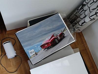 Probedruck zum Thema „Karre“ mit dem maximalen Mythengerät: Ferrari 250 GTO (Das Original).