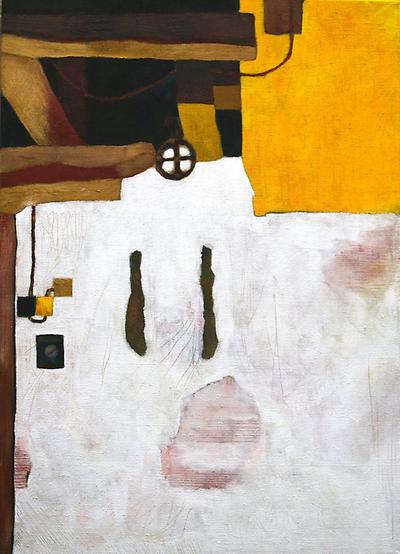 Monika Lafer, 2026, Takern, 70 x 50 cm, Acryl auf ungrundierter Baumwolle