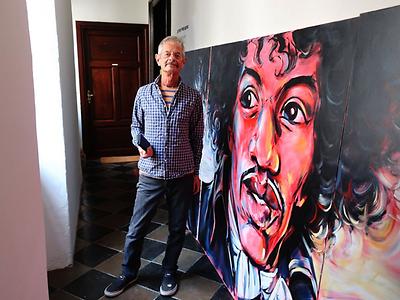Chris Scheuer und Jimi Hendrix“ height=