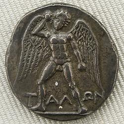 Roboter-Riese Talos auf Didrachme – (Foto: Cabinet des Médailles, Public Domain)