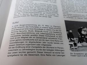 Die Notiz von Siegbert Rosenberger zur Gründung des Kulturbeirates.