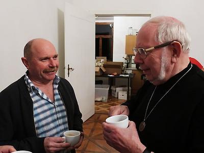 Unternehmer Gottfried Lagler (links) und Wissenschafter Hermann Maurer. (Foto: Martin Krusche)