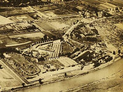 Das Einser-Werk im Jahr 1936, von der Mur aus gesehen. (Foto: Österreichische Nationalbibliothek)