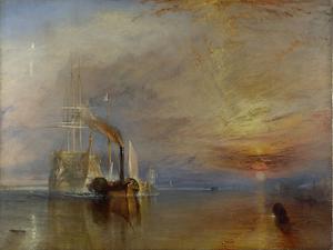 William Turner malte eine Schaufelraddampfer, der „The Fighting Temeraire“ zum Abwracken schleppt. Ein Gemälde von 1839, als die Dampfmaschinenmoderne gerade 70 Jahre alt war (Bild: Public Domain)