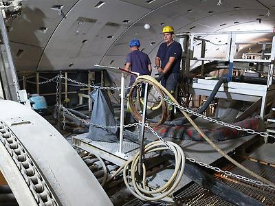 Bergmannstracht im Koralmtunnel? Keine Spur! Arbeits- und Alltagskleidung haben sich längst vermischt. (Foto: Martin Krusche)