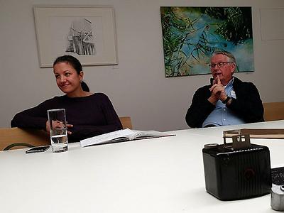 Künstlerin Monika Lafer und Kunstsammler Gerhard Steinhuber