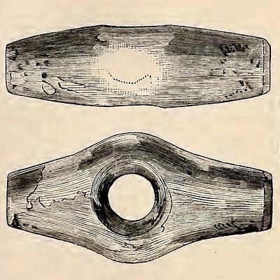 Hammerkopf aus der Steinzeit (Quelle: The Popular science monthly, 1876)