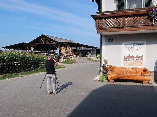 Wünschendorf: Wandbild beim Erbhof Hütter. ( Auf der Karte ) ( Extrastory )