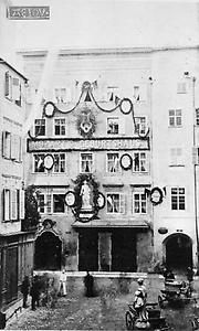 Mozart Geburtshaus 1856
