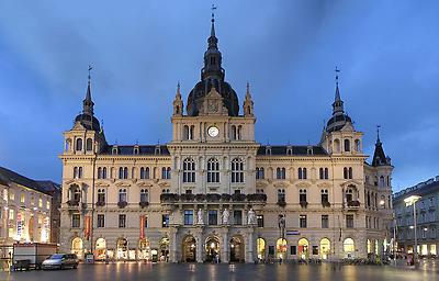 Das Rathaus von Graz