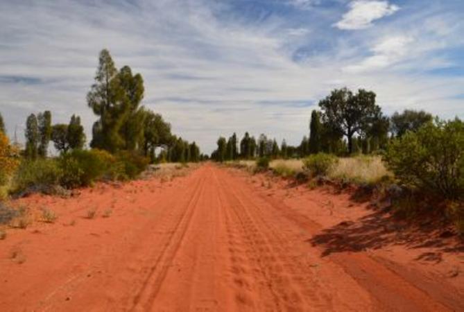 Red sand road Red sand road