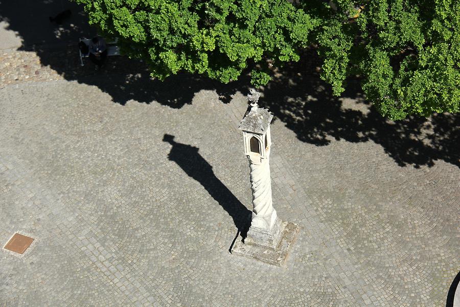 Maribor Cathedral - Panoramic View; Column Shrine