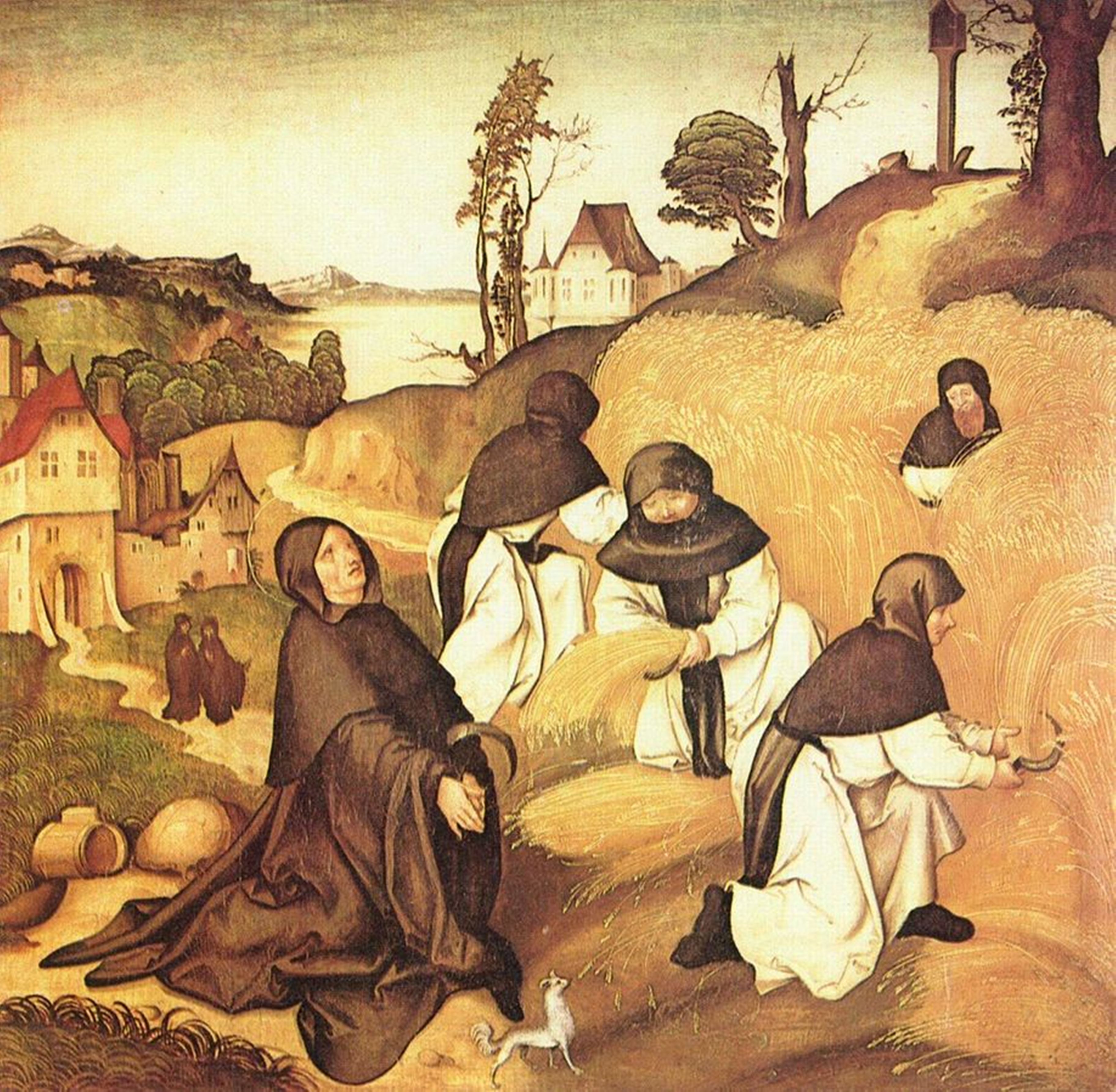 В середине 9 века монахи составили. Монахи цистерцианцы. «Сцены из жизни Святого Бернардина» (ок. 1484),. Йорг Брей старший. Монахи-бенедиктинцы в живописи.