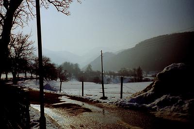 Winterlandschaft, südliches Niederösterreich - 2. Februar 1994 (Mariä Lichtmess) - Foto: Ernst Zentner