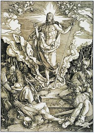 Auferstehung Christi, Albrecht Dürer, Holzschnitt 1510