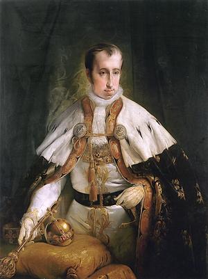 Kaiser Ferdinand I. Er schenkte das beeindruckende Mosaik an die italienische Nationalkirche. Der Einbau kostete 15.000 Gulden. Francesco Hayez, 1840; Museo del Risorgimento (Milan) - Foto: Wikimedia Commons - Gemeinfrei