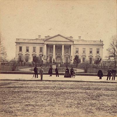 Weißes Haus, Washington, um 1865