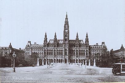 Wiener Rathaus, um 1900