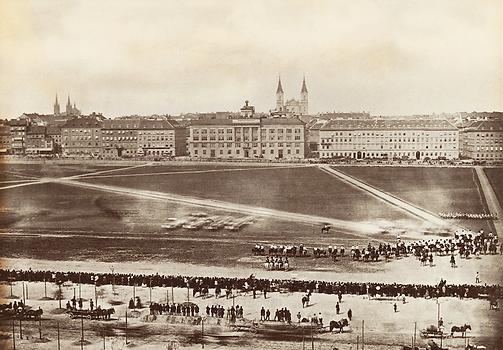 Paradeplatz auf dem Josefstädter Glacis, Wien