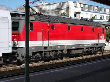 E-Lok ÖBB 1144 267-2. Bhf. Heiligenstadt