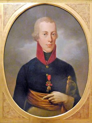 Erzherzog Johann von Österreich im Alter von 18 Jahren. Ölgemälde, um 1800