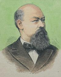 Franz von Suppé. Holzstich, 1881