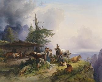 Alpenwirtschaft am Untersberg in Salzburg, 1835