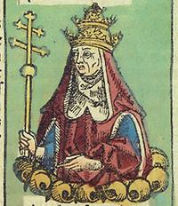 Papst Pius II., Schedelsche Weltchronik (Nürnberg Chronik), Holzschnitt, 1493 - Foto: Wikimedia Commons - Gemeinfrei