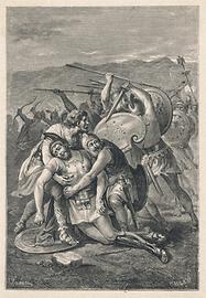 Tod des Spartacus im Kampf gegen Crassus