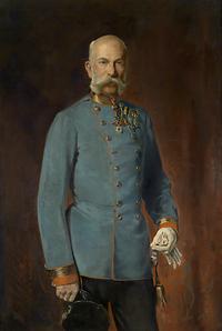 Kaiser Franz Joseph I. von Österreich-Ungarn in Feldmarschallsuniform, um 1900; Standort? - Foto: www.dorotheum.com, Wikimedia Commons - Gemeinfrei