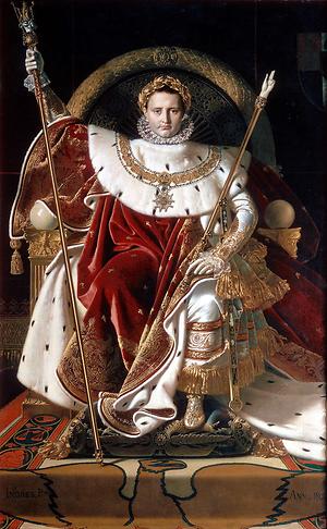Napoleon I auf seinem kaiserlichen Thron, Jean-Auguste-Dominique Ingres, 1806; Musée de l’Armée - Hôtel national des Invalides, Paris - Foto: Wikimedia Commons - Gemeinfrei