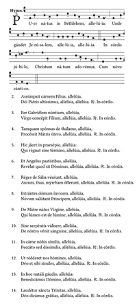 'Puer natus in Bethlehem' - Gregorianischer Choral, 14. Jh.