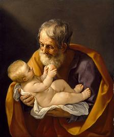 Heiliger Joseph und das Christuskind, Guido Reni, 1640