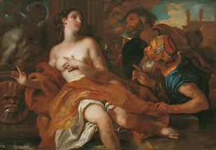 "Susanna und die beiden Alten". Öl auf Leinwand, um 1692; Wien Belvedere