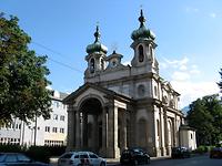 Innsbrucker Johanneskirche = St.-Johannes-von-Nepomuk-am-Innrain - Foto: Hafelekar, Wikimedia Commons - Gemeinfrei