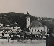 Alte St. Nikolauskirche von Oberndorf, vor 1906