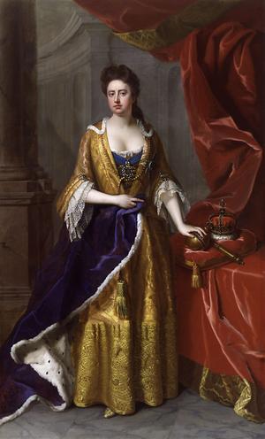 Anne (Stuart), Queen of Great Britain, Porträtgemälde von Michael Dahl, 1705; National Portrait Gallery, London - Foto: Wikimedia Commons - Gemeinfrei