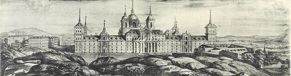 El Escorial. Aquarell von Pier Maria Baldi, 1668