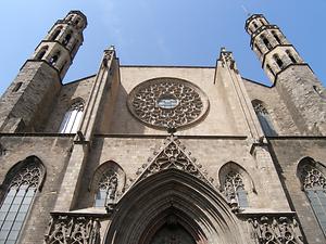 Damalige gotische Kathedrale Santa Maria del Mar, Barcelona